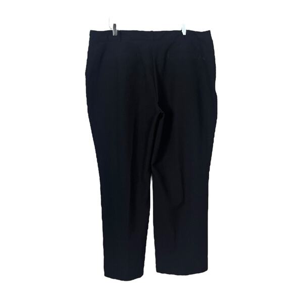 Worthington Black Pants Curvy Fit Trouser Fit Leg Mid Rise Women’s Plus Size 20W - Picture 3 of 9